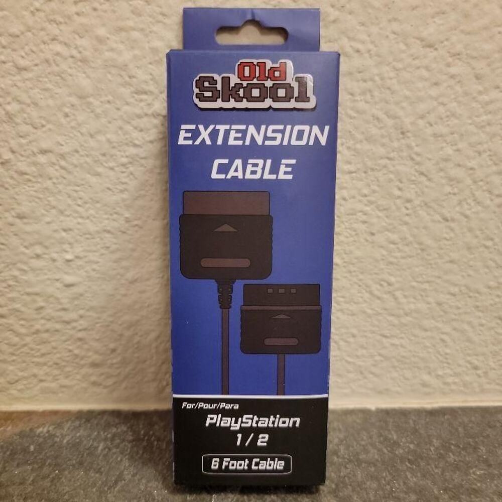 PS1 / PS2 Extension Cable, 6 Ft (NEW) - Old Skool - PlayStation